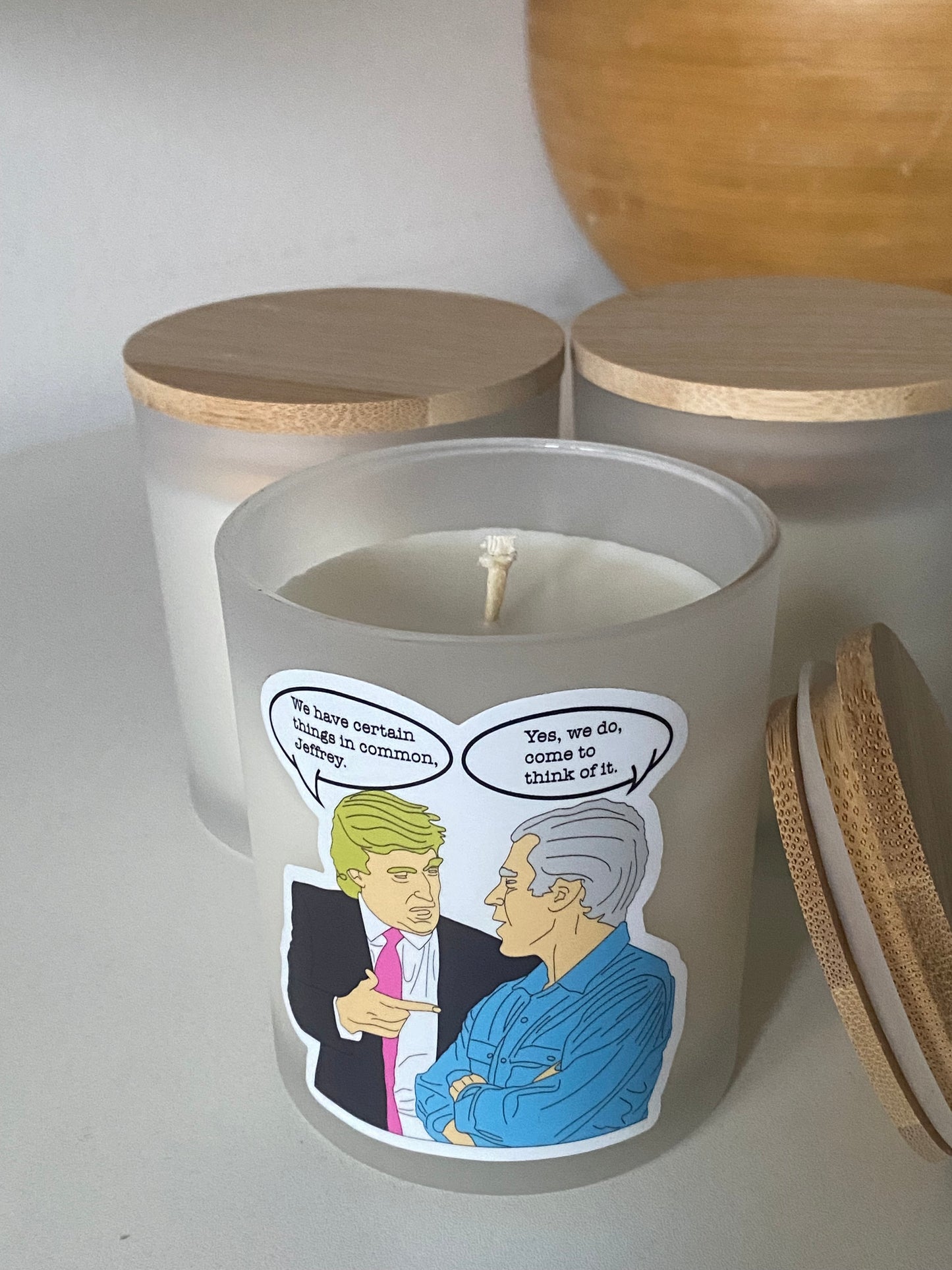 Trump Epstein 8oz Candle