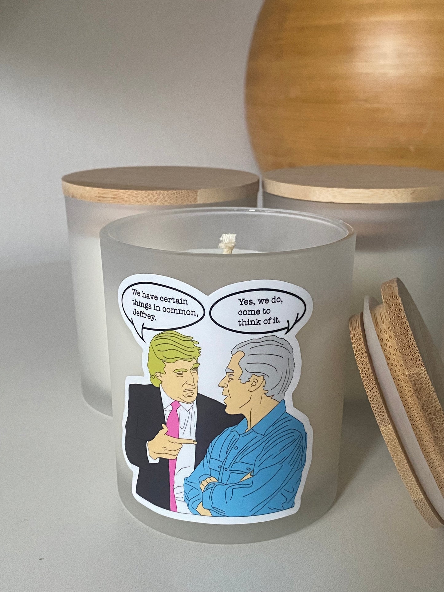 Trump Epstein 8oz Candle